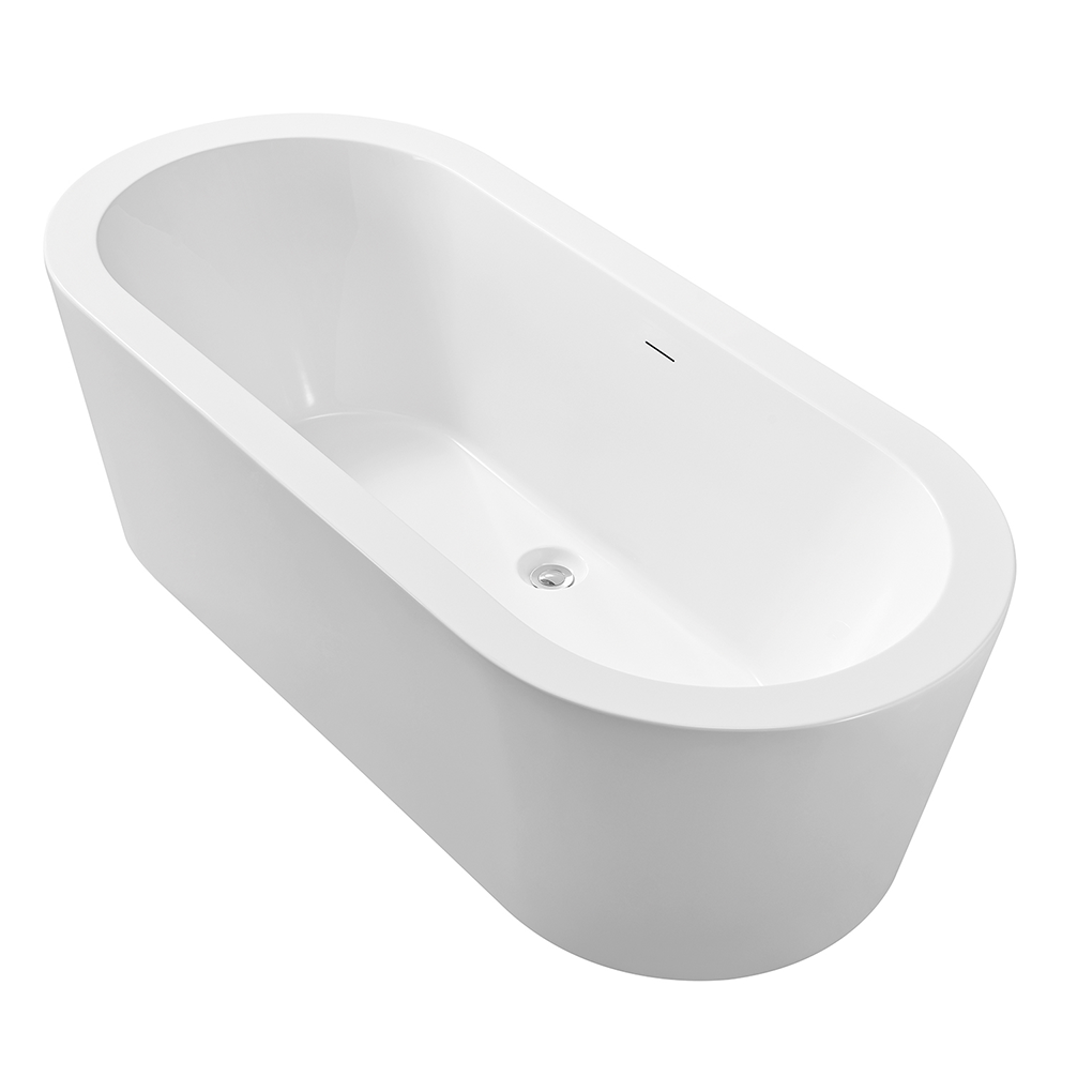 Wiesbaden Bianco Vrijstaand Ligbad Acryl Glans Wit 178cm